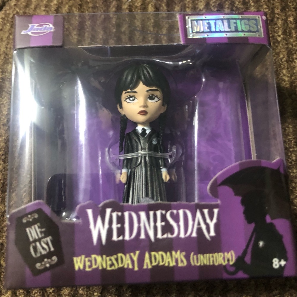 WEDNESDAY ADDAMS METALFIGS BY JADA COLLECTIBLE FIGURE NEW IN BOX